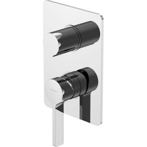 Steinberg Serie 230 Brause-Einhebelmischbatterie mit 3-Wege-Umsteller UP (1/2)