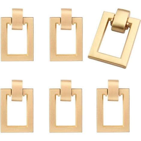 6 Pièces Boutons de Meuble Doré, Boutons de Tiroir Poignée Cuisine,pour Placards de Cuisine, Commodes, Armoires