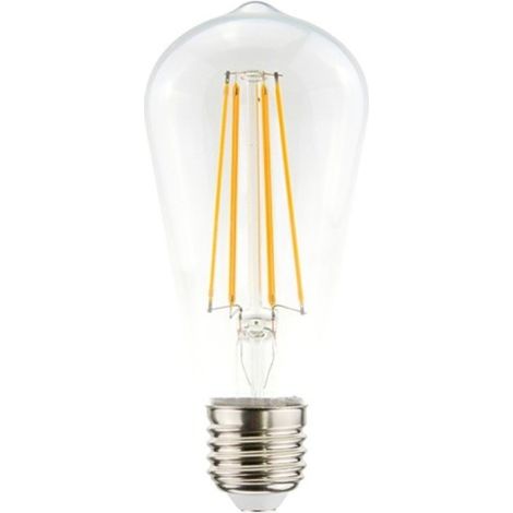 Ampoule E27 Edison ST64 7W 2200K Verre Clair – Filament Décoratif