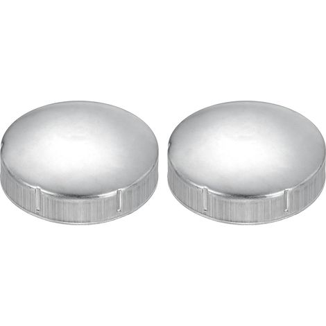 Capuchon de poteau de clôture 76 mm 2 Pièces Galvanisé (1/5)