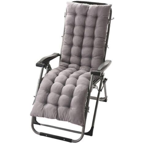 Coussin bain de soleil 155 x 48 x 8 cm – Tissu polyester résistant – Fixation par sangles – Confort optimal pour mobilier d'extérieur – Andiamo (1/2)