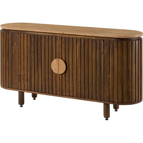 Credenza in legno di mango 152x40x80 oliato marrone KYOTO 111 (1/4)