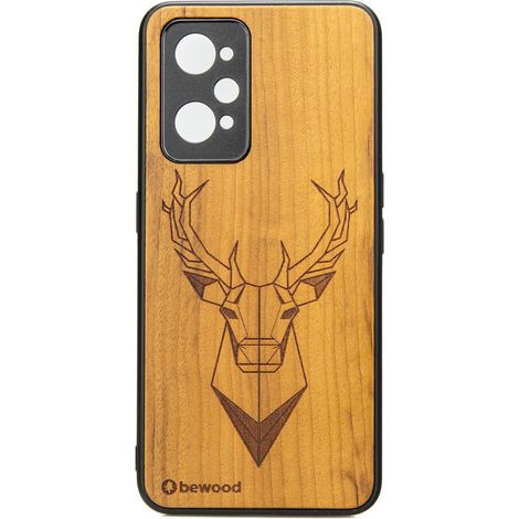Étui en bois IMBUIA DEER pour Realme GT 2 / GT Neo 2 / GT Neo 3T