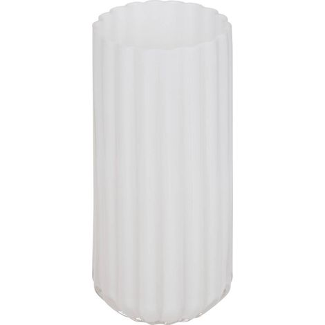Vaso per fiori di rosa striata 12x12x28cm bianco - Atmosphera créateur d'intérieur