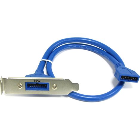 BeMatik - USB 3.0 Carte mère BH20 BH20 mâle à mâle (profil bas) (1/2)
