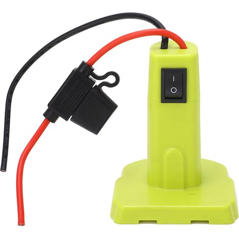 Adaptateur secteur avec fusibles et bornes pour batterie 18 V Ryobi P102 P103 P104 P105 P107 P108 P109 (1/5)
