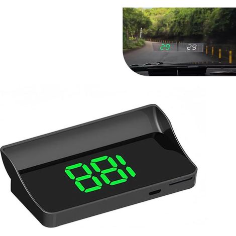 Affichage tête haute pour voiture, projecteur de vitesse universel haute définition pour pare-brise, compteur de vitesse numérique HUD, compatible avec la plupart des voitures, camions et SUV (1/5)