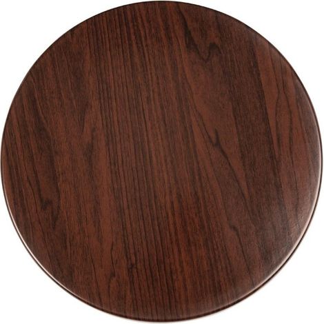 Plateau de table rond Bolero 600 mm marron foncé (1/4)