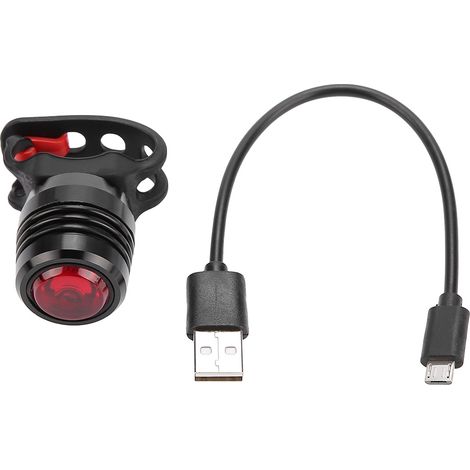 Phare de Vélo Rechargeable Étanche Lumière Avant Arrière pour Casque (1/5)