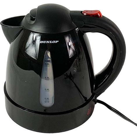 Bouilloire Camion 24V 0,8L DUNLOP - Chauffe-Eau Voyage Poids Lourd & Camping-Car - Prise Allume-Cigare avec Fusible - Café Thé (1/5)