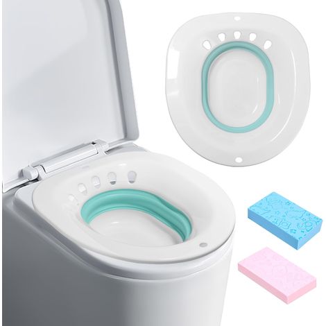 Toilettenbidet, Sitzbadewanne, Tragbares Sitzbadbecken, Sitzbad bei Hämorrhoiden, Faltbare Sitzbadewanne für Schwangere, Linderung von Dammbeschwerden nach Episiotomie