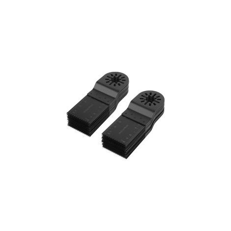 20 pezzi - Lama per sega - Accessorio oscillante - Taglia legno, metallo e plastica - Per ristrutturazioni e fai da te - Acciaio al carbonio - 34 mm (1/5)
