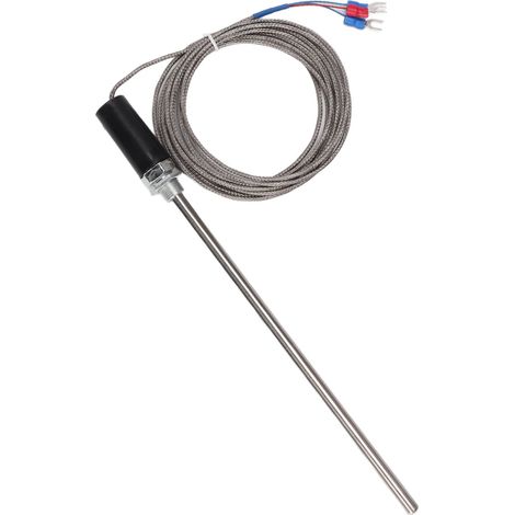 Sonde thermocouple M12 PT100 en acier inoxydable, capteur de température, 200 mm, 0-400 °C, 3 m