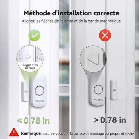 Door and Window Alarm, Burglar Protection, Alarm and Bell, Wireless Home Security Alarm System for Home, Hotel, Pool, Garage (1/4)