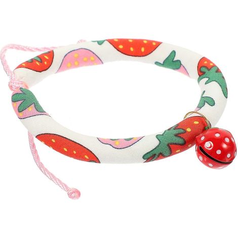 Adorable collar para gato con estampado para mascotas, 2 unidades, ajustable, con cascabel. (1/5)