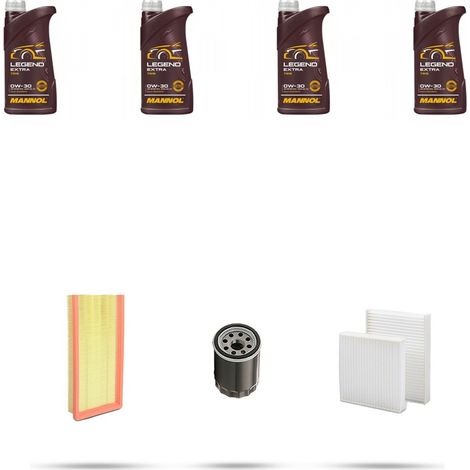 Kit tagliando 3 FILTRI e 4L OLIO compatibile con Peugeot 2008 1.2 e-THP 81kw Dal 2014 (1/4)