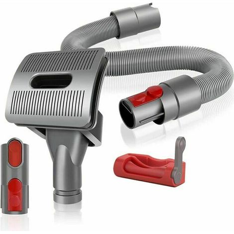 Kit per la toelettatura degli animali domestici, compatibile con Dyson V11 V10 V8 V7 - Spazzola + Tubo flessibile + Adattatore + Grilletto -Crezuo