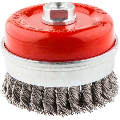 Cepillo de alambre Graphite 57h587 acero inoxidable 100 mm (1/2)
