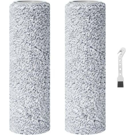 2 Lingettes Rouleau Nettoyage pour Robot Aspirateur, Compatible avec Deebot X8 Pro Omni, T80, X9 Pro, Rechange Accessoire Lavage Sol