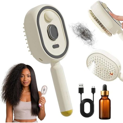 Elektrische Sprüh Haarbürste Dampf Massage Rotlicht 217 cm alle Typen (1/5)