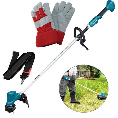 Makita DUR194ZX3 LXT 18v Cordless Grass Line Trimmer Garden Strimmer + Gloves