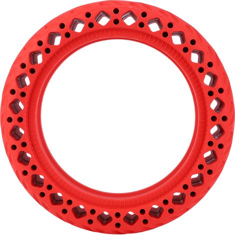 Pneu Solide Pneu en Caoutchouc pour Scooter Remplacement de Pneu de Roue Avant de 8,5 Pouces pour Scooter électrique(rouge) (1/5)