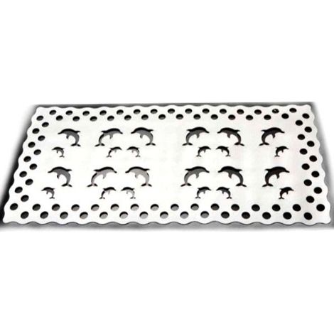 TAPPETO VASCA  DELFINO BIANCO  cm 72x36 XTRA 10518