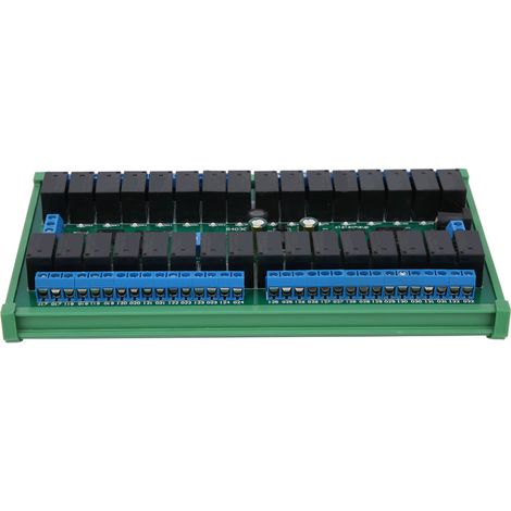 Module 32 canaux RS485 Relais Commutateur Série pour Automatisation PLC, Boîtier Rail DIN, Alimentation 12V, Contrôle à Distance (1/5)