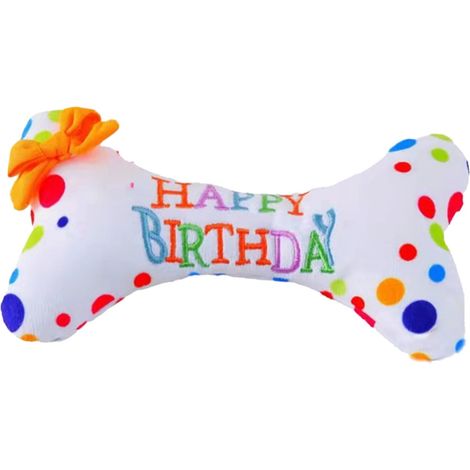 Jouet Pour Chien - Os En Peluche Avec Sifflet Et Puzzle - Rembourré Coton Doux - Pour Chiots Et Chiens De Taille Moyenne - 1 Pièce (1/5)
