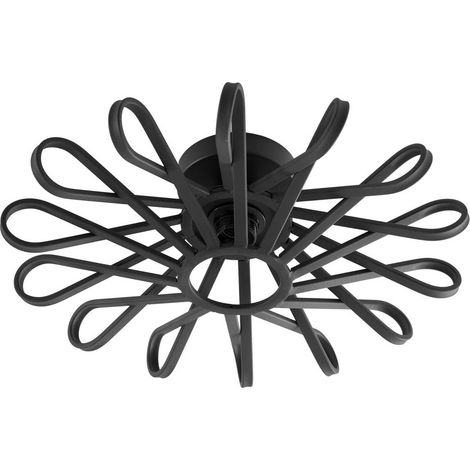 Lindby Lámpara de techo 'Kaelen' en Negro Metal (1/5)