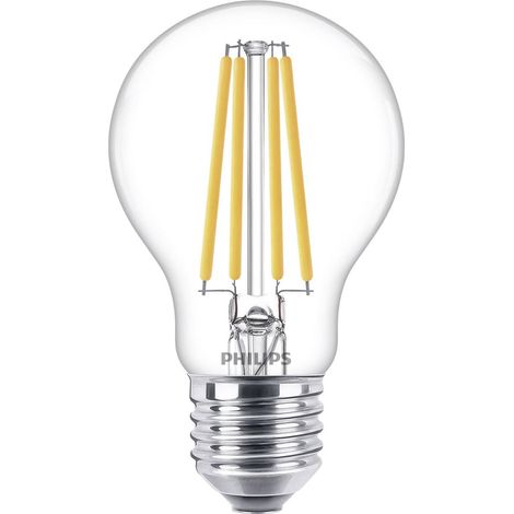 PHILIPS Ampoule LED - Flamme filament - E27 - 10,5 W - Blanc chaud (1/2)