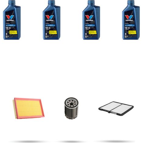 Kit tagliando 3 FILTRI e 4L OLIO compatibile con Subaru Justy III 1.3 16v 69kw dal 2003 (1/5)