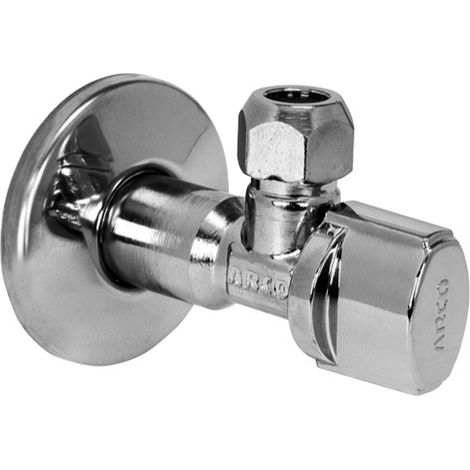 Arco – Robinet d'arrêt 1/4 de tour pour lavabo 1/2M x 3/8 – Écrou bicône mixte NBR et polyamide – Système anti-retour pour sécurité