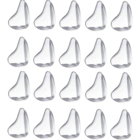 Set di 20 protezioni angolari in silicone NEXTLY, per mobili, tavoli, armadi, finestre, scrivanie, letti, protezione bambini, adesive (1/5)