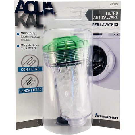 Filtro anticalcare acqua filtrata per lavatrice aquakal 1257 aquasan (1/5)