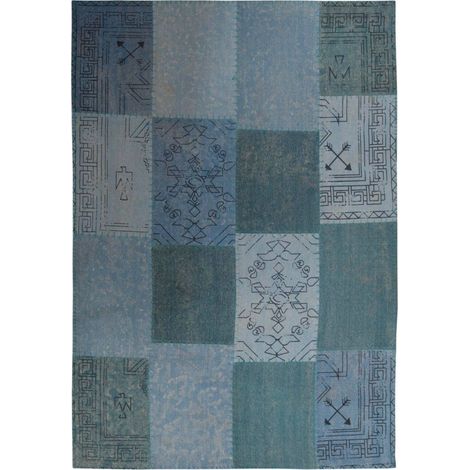 Tapis fait main 210 lyrical multicolore bleu - 120 x 170 cm (1/3)