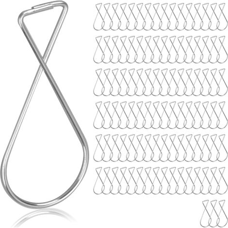 Deckenhaken, 100er-Packung tragbare Metall-Deckenhaken für Deckenplatten, Metall-Deckenhaken, Aufhängehaken für abgehängte Decken, T-Stangen-Klammern für Büros (1/5)