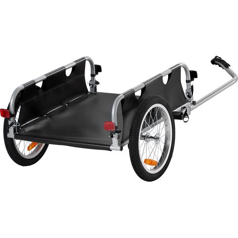 Mophorn Remolque para Bicicleta Capacidad de Carga de 45 kg Carro para Bicicleta Almacenamiento Compacto Plegable con Enganche Universal Ruedas de 406 mm para Bicicleta con Ruedas de 558,8 - 711,2 mm (1/5)