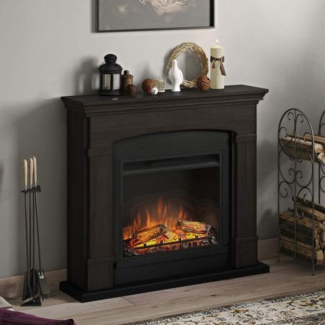 CHIMENEA ELECTRICA TAGU HELMI CREMA WENGE (1/5)