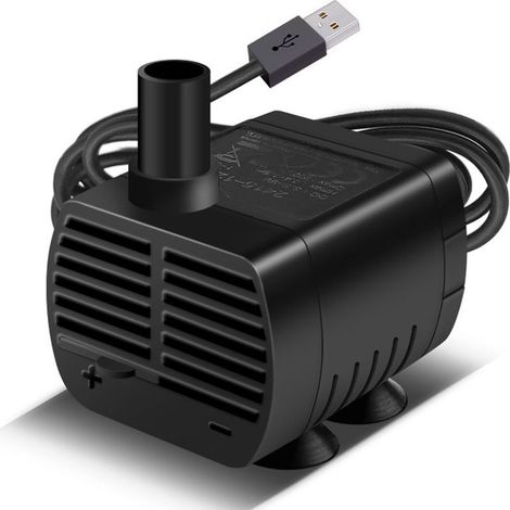 Pompe à eau submersible pour aquarium – Débit 200L/H – Ultra-silencieuse – Prise USB – Protection contre combustion sèche – Cordon 1.4m (1/5)