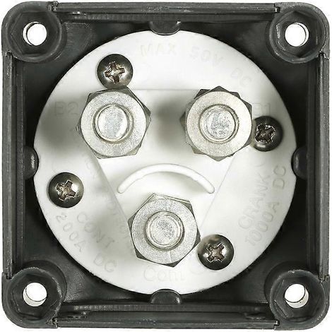 12V/24V Dual-Batterie-Wahlschalter, 300A Batterie-Hauptschalter, 4-Positionen-Wahlschalter für Auto und Wohnmobil
