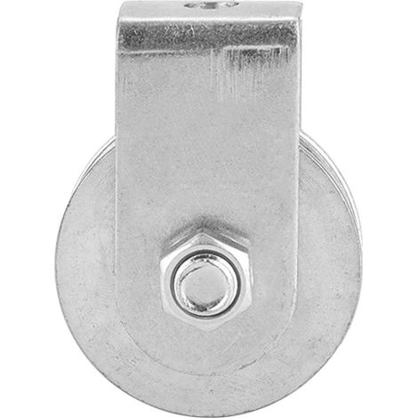 Ortviai Poulie Simple à Rotation 0,3 T avec Roulement à Billes Semi-Enveloppé (Modèle 02) pour Câble en Acier