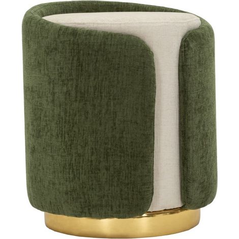 Pouf Design "Velia" 50cm Vert (1/5)
