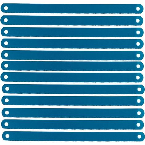 Top Tools Set mit 12 Stahl-Metallsägeblättern 150 mm