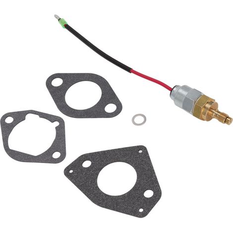 Électrovanne de carburateur en aluminium pour moteurs Kohler Command et Courage - Kit complet avec joint et rondelles (1/4)