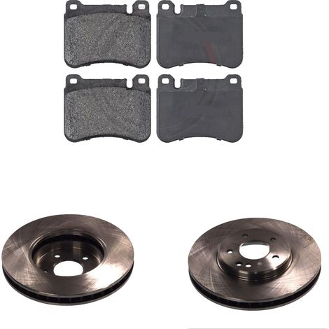 KIT FRENI ANTERIORI compatibile con MERCEDES-BENZ SLK (R171) - DISCHI + PASTIGLIE OEM: P 50 073 , P 50 046 / 17017 , 17562 /SOSTITUZIONE DIRETTA/BASSA POLVERE/SILENZIOSO