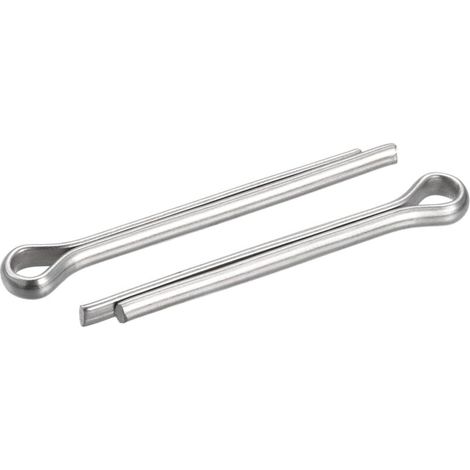8pcs Goupille Fendue, Acier Inox Pince Attache Raccord pour Automobile 6mm x 70mm (1/4)