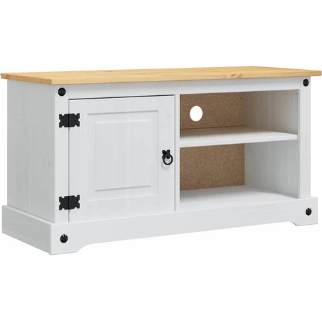 Maison Exclusive - TV-Schränk Corona Weiß 100 x 40 x 52 cm Massiv