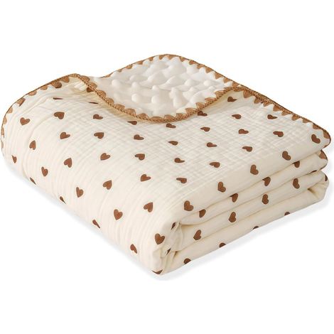 Manta fina para bebé, algodón, sábana estampada, manta para recién nacidos, manta suave de algodón para bebés, productos neutros para bebés, manta de seguridad para cuna (1/3)