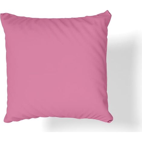 Funda de almohada de satén de algodón 40x40 rosa